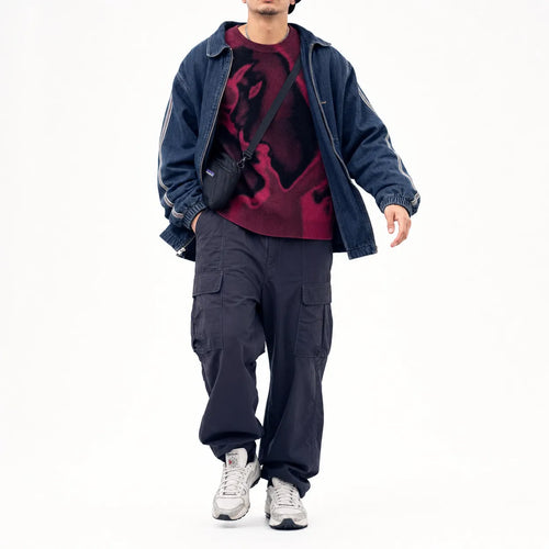 Knitted Jumper Drip Streetwear