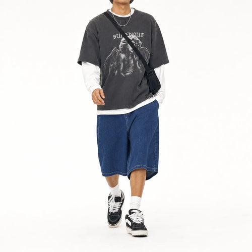Loose Fit Cargo Baggy Shorts