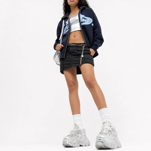 Loose Fit Full Zip Hoodie