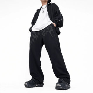 Loose Fit Graffiti Jeans