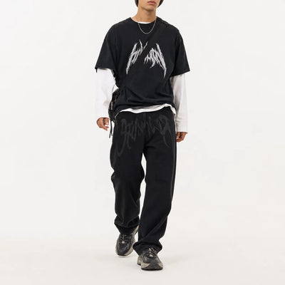 Urban Y2K Loose Fit Graffiti Jeans