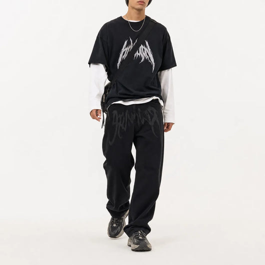 Urban Y2K Loose Fit Graffiti Jeans
