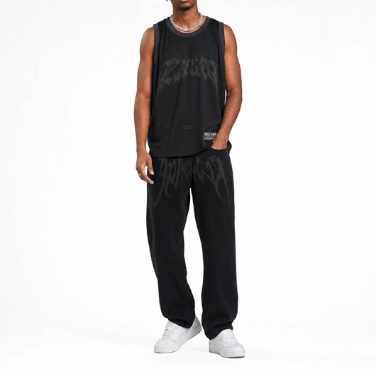 Urban Y2K Loose Fit Graffiti Jeans