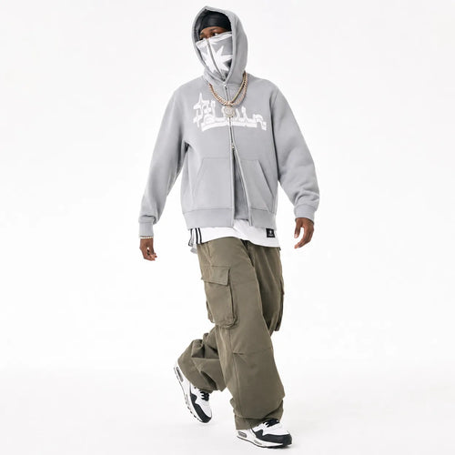 Oversized Full Zip Hoodie Streetwear