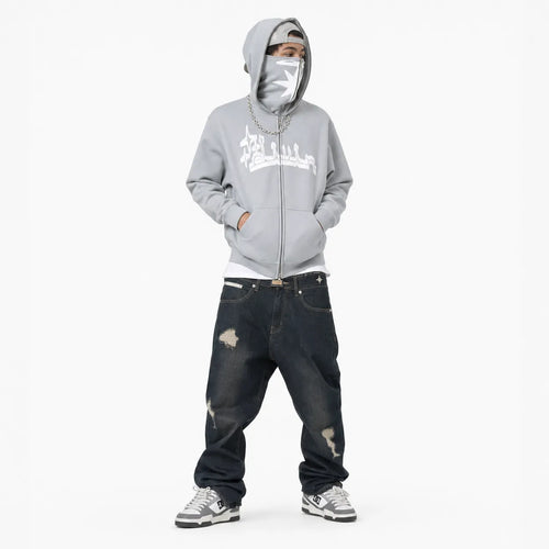Oversized Full Zip Hoodie Streetwear