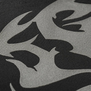 Oversized Hoodie Flame Graphic