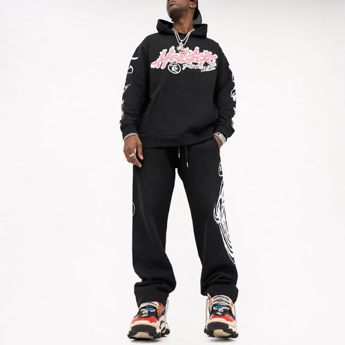 Oversized Hoodie Streetwear Print
