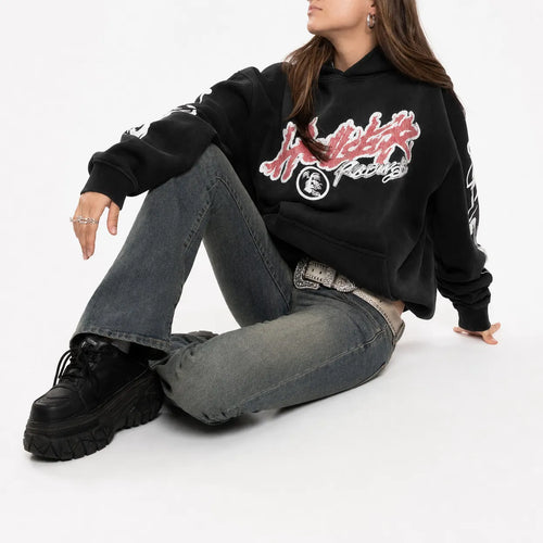 Oversized Hoodie Streetwear Print