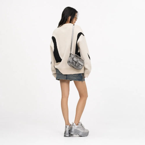 Oversized Retro Style Jumper