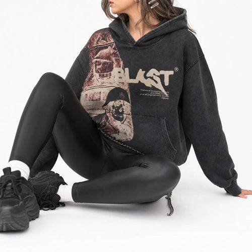 Retro Relaxed Zip Hoodie