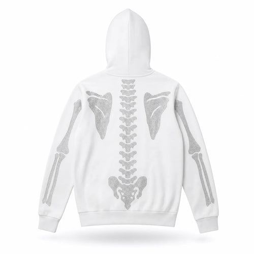 Rhinestone Full Zip Hoodie