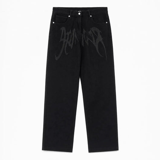 Urban Y2K S Loose Fit Graffiti Jeans