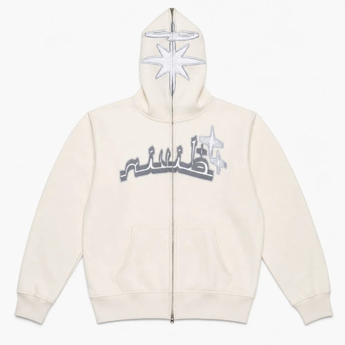 Zip Up Hoodie Reflective Star