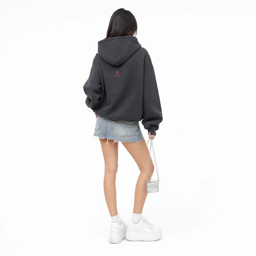 Skeleton Zip Hoodie Streetwear