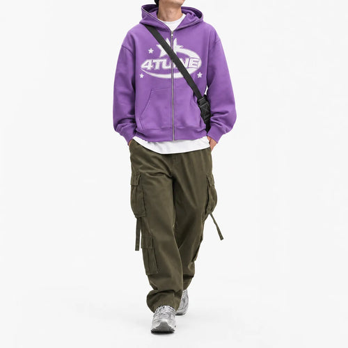 Star Graphic Zip Hoodie