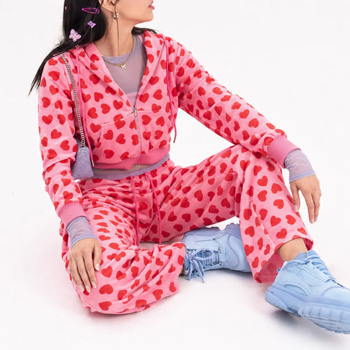 Tracksuit Zip Hoodie Heart