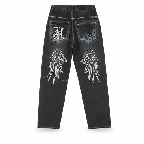 Vintage Embroidered Baggy Jeans