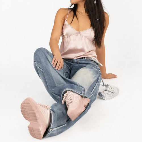 Vintage Washed Baggy Jeans