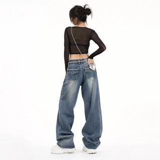 Vintage Washed Baggy Jeans