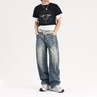Vintage Washed Baggy Jeans