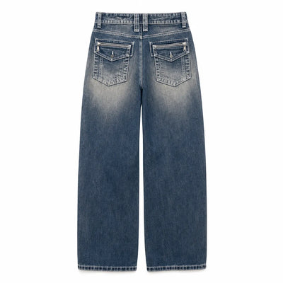 Urban Y2K Vintage Washed Baggy Jeans
