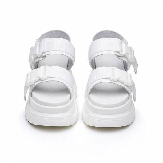 Urban Y2K White / 35 Chunky Strap Platform Sandals