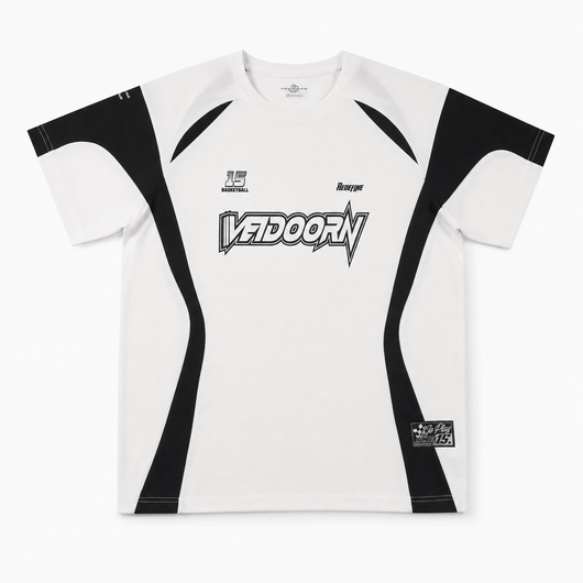 Urban Y2K White & Black / XS Oversized Fit Jersey Top