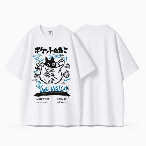 Japanese Cat T Shirt Women