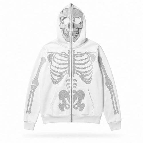 Rhinestone Full Zip Hoodie