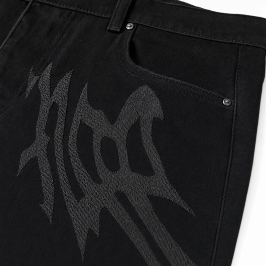 Urban Y2K Wide Leg Graphic Jeans