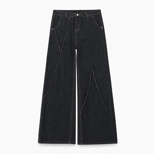 Distressed Graffiti Baggy Jeans