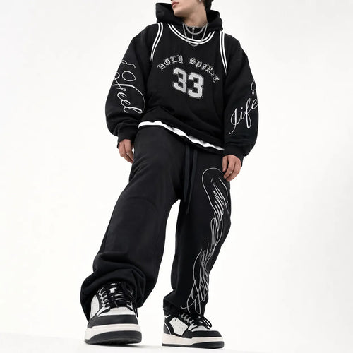 Zip Hoodie Calligraphy Script
