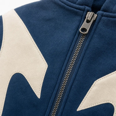 Urban Y2K Zip Hoodie Oversized Hood