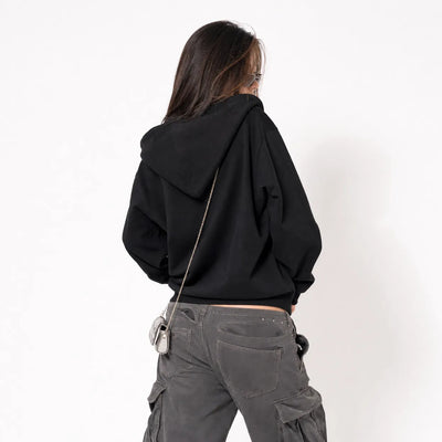 Urban Y2K Zip Hoodie Relaxed Fit