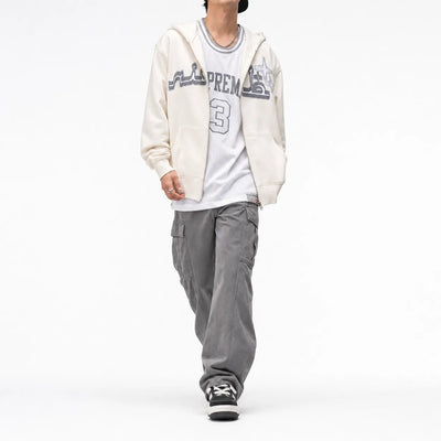 Urban Y2K Zip Up Hoodie Reflective Star
