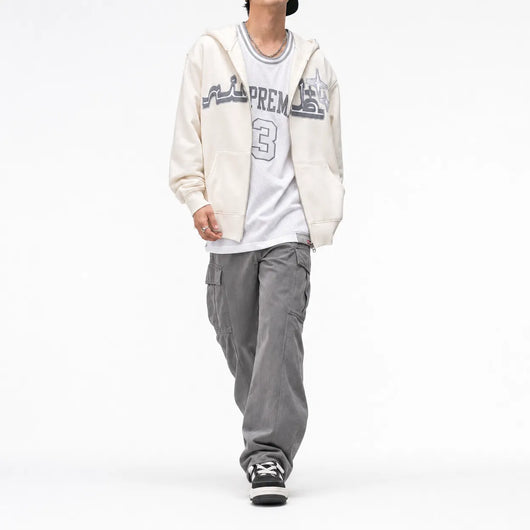 Urban Y2K Zip Up Hoodie Reflective Star