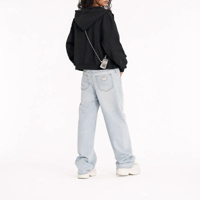 Urban Y2K Zip Up Hoodie Social Security